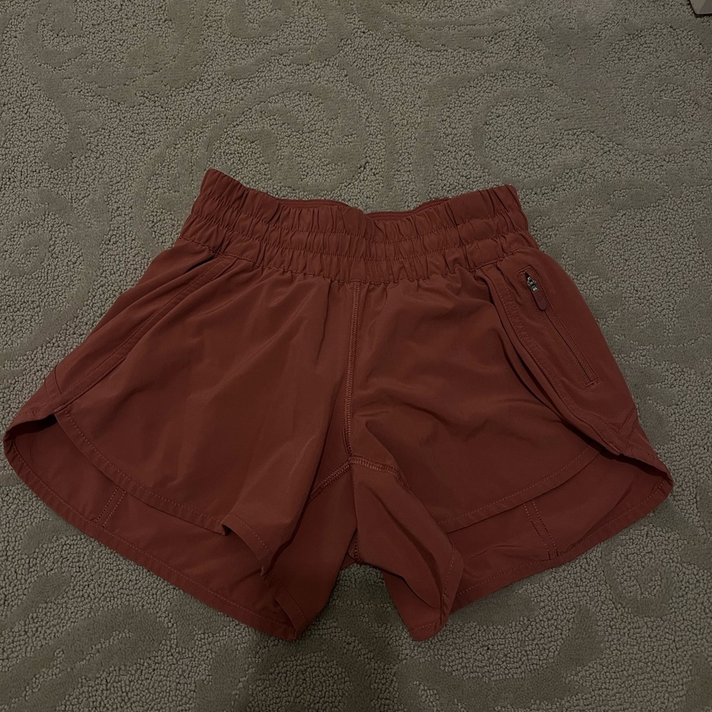 Lululemon dusty pink shorts; size 4